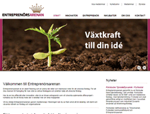 Tablet Screenshot of entreprenorsarenan.se